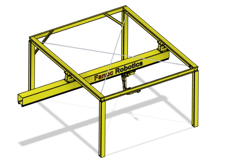 发那科（Fanuc）M16i 龙门机器人3D图纸 STEP格式